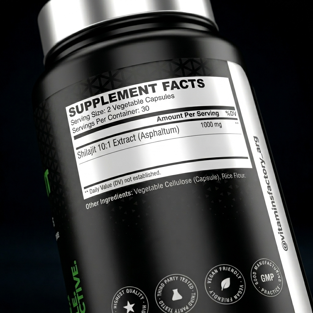 Shilajit 100% Puro — Energía, Fuerza y Resistencia Sin Estimulantes